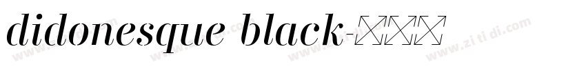 didonesque black字体转换